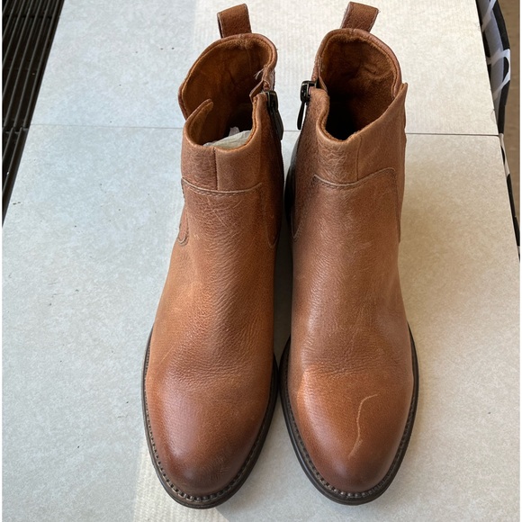 Franco Sarto Tan Leather Halford Booties Sz. 9 - Picture 3 of 8